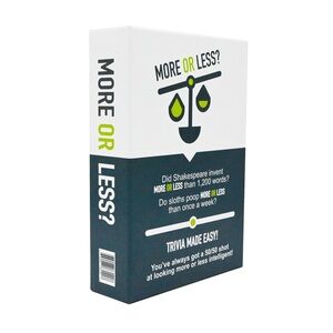 SEALED More Or Less Fun Family Trivia Card Game New
